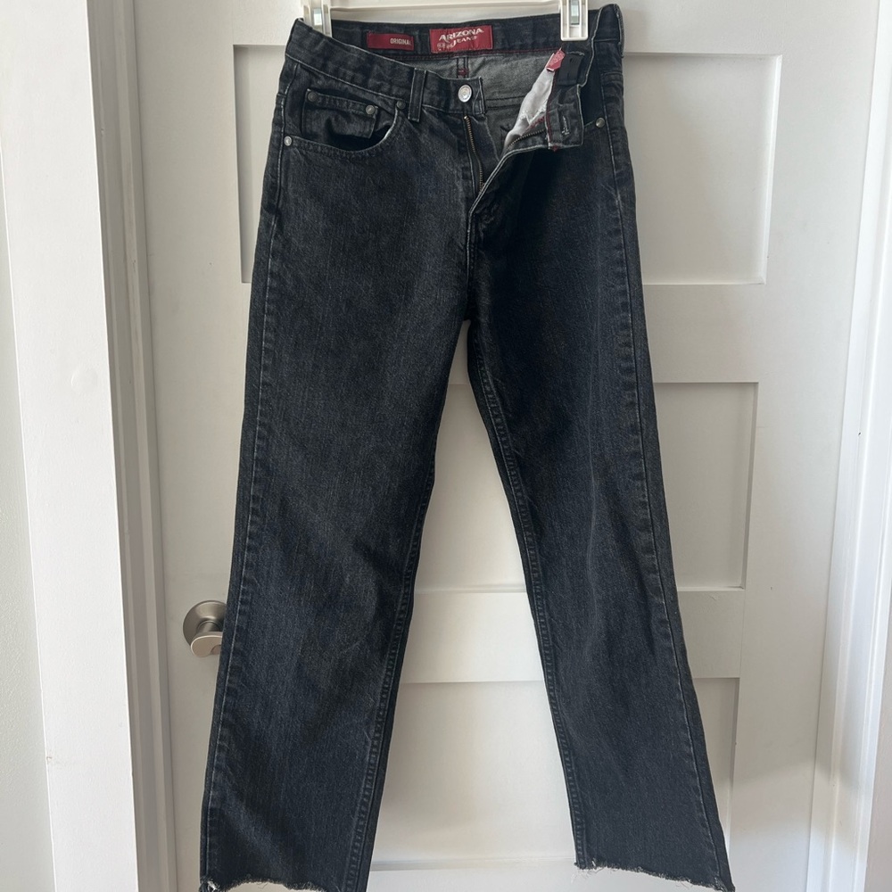 Arizona Jean Company Black Straight Leg Jeans
